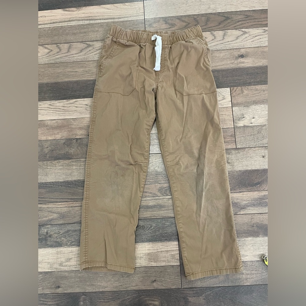 [Cat & Jack] Boys Khaki Uniform Drawstring Pants - Size 10